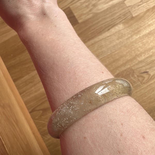 14+mm Rare Genuine Natural Rabbit Hair Rutilated Quartz Beaded Bracelet ...