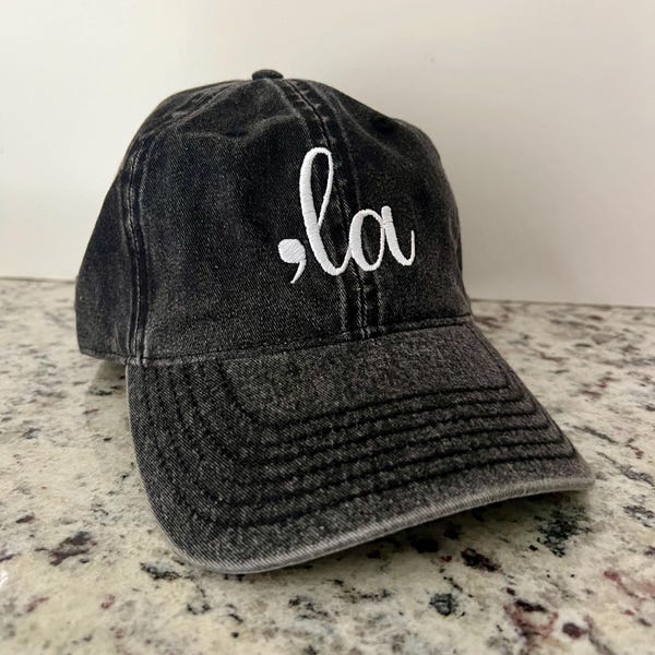 Comma La Mbroidered Dad Hat, Comma La Hat Distressed Dad Hat, Comma La ...