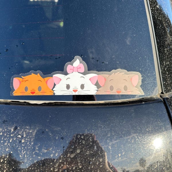 Pascal Peeker Transparent Car Decal/ Rapunzel Sidekick Peekaboo Window ...