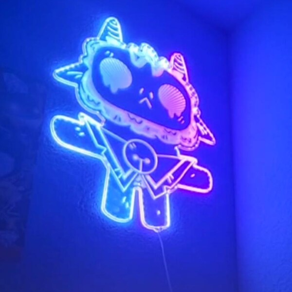 Power Rangers Chroma Shape Light Sign, Man Cave Night Light, Neon ...