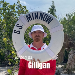 Buy Gilligan Costume Red Shirt and Bucket Hat Online in India
