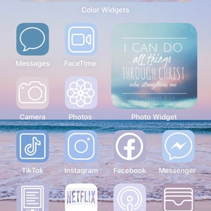 Beach Pastel 48 App Pack Aesthetic Iphone Ios14 App Icons Etsy