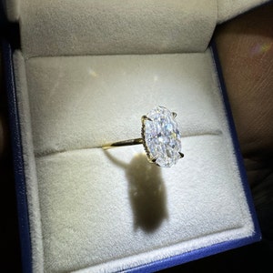 Unique Art Deco Marquise Engagement Ring 0.70ct Moissanite - Etsy