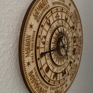 Wheel of the Year Svg Pagan Altar Tile Svg Witchcraft Decor Svg Wiccan ...
