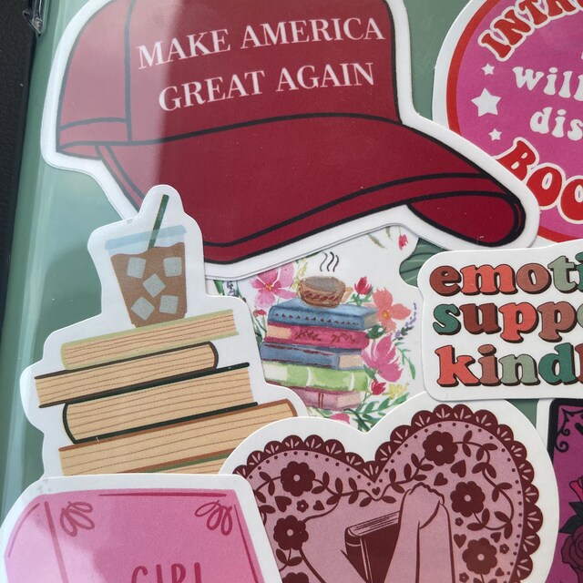 Small American Flag Sticker Mini Trump MAGA Sticker - 3