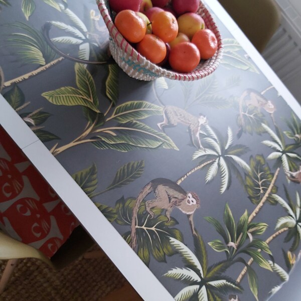 Jolee Fabrics Wipe Clean PVC Vinyl Tablecloth Duck Egg Pink And Yellow