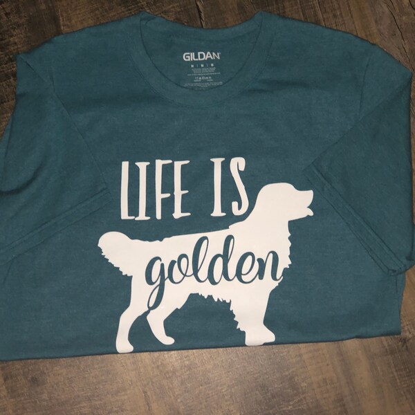 Life is Golden - Golden Retriever - SVG PNG JPG Instant Download - Etsy