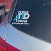 Proud Navy Parent Decal Mom or Dad Vinyl Decal for Car Windows, Laptops ...