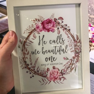 He Calls Me Beautiful One Printable Song of Solomon 2:12 | Etsy