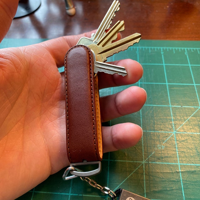 Italian Leather Key Organizer Key Holder Key Chain Keyring 
