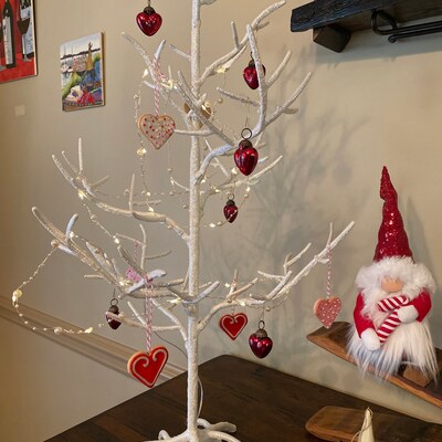 1 MINI Heart Shaped Sugar Cookie Ornament Valentines Day Tree Heart ...