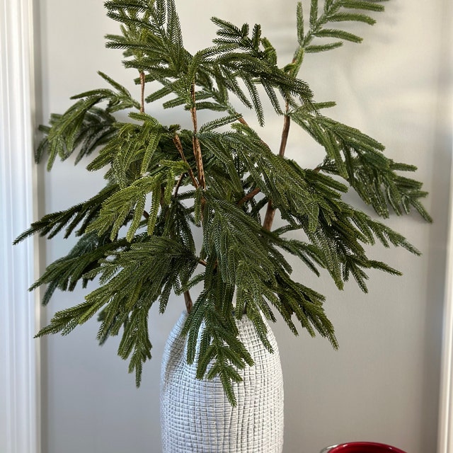 Christmas Decor Must Have: Norfolk Pine Natural Touch Stems! 🎄Go