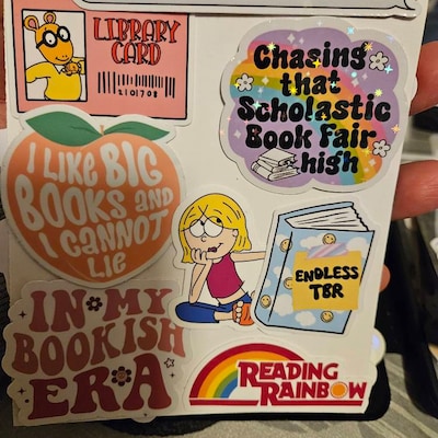 Arthur Library Card Sticker Kindle Sticker Bookish Sticker Book Lover ...