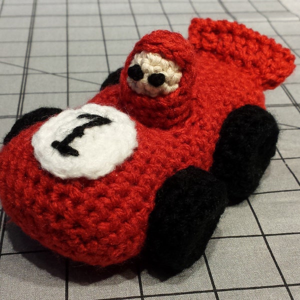 PDF CROCHET PATTERN - Race Car - Etsy