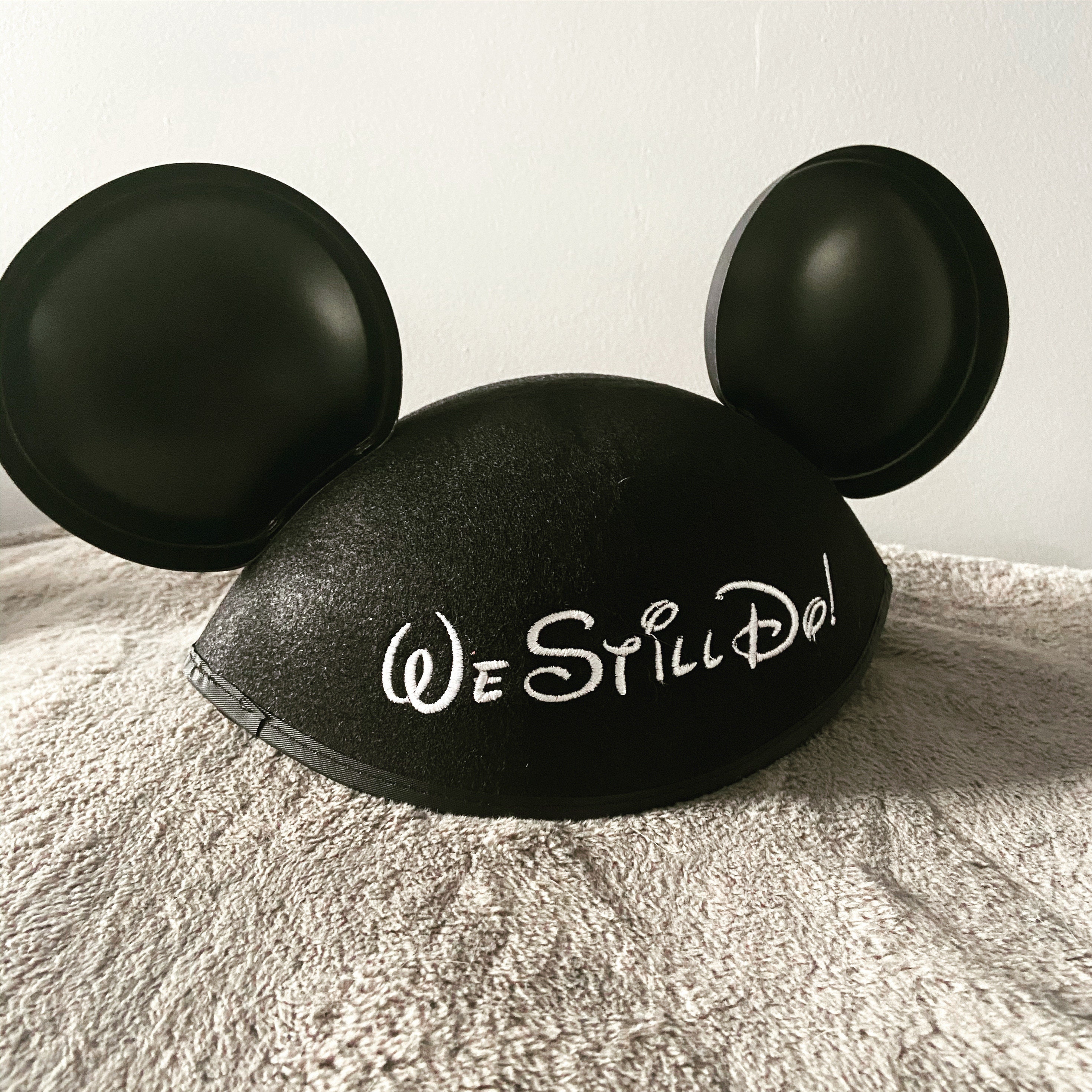 Adult Walt Disney World Personalized Black Mickey Mouse Ear Hat