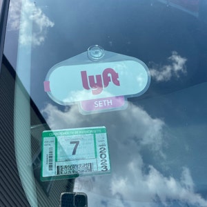 Lyft Informative Placard 2 Placards 8.5x11 Rating and Tips Increasing Tool for Rideshare Service ...
