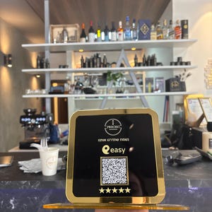QR Code Social Media Sign, Scan to Pay Sign Business Acrylic, Custom Acrylic Sign, Wifi Password Sign, Lets Get Social Sign, 3D Acrylic Sign