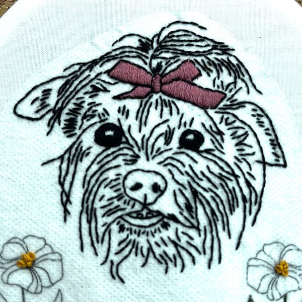 Custom PDF Pet Embroidery Pattern Dog Embroidery Pattern Cat Embroidery ...
