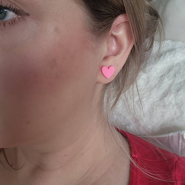 Pink and Gold Glitter Christmas Light Bulb Earring main image 1