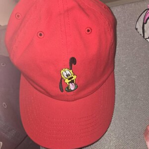 帽子 pluto VTG Pluto Hat Baseball Cap 90s Mickey Walt Disney World Long Brim