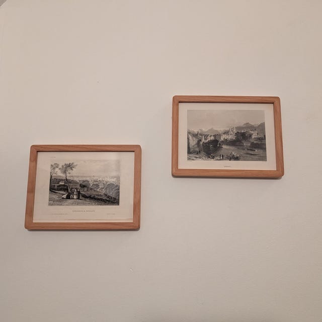Cornice In Legno Di Faggio Naturale 70x100 Cm - Personalizzabile, Con Vetro Acrilico Antiriflesso, Made In Germany