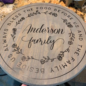 Big Lazy Susan for Patio Table With Umbrella Hole | Etsy