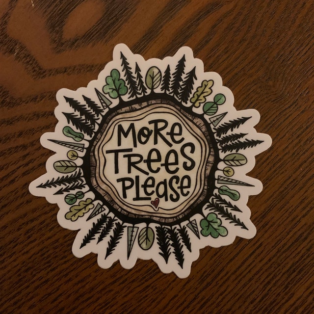 Tree Hugger Sticker / Environmental Stickers / Nature Stickers / Outdoor  Stickers / Water Bottle Stickers / Nature Lover Gift / Hiking Decal 