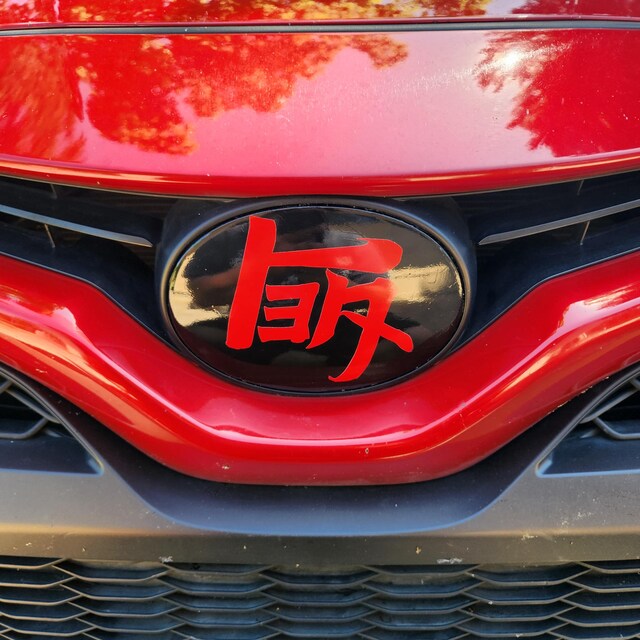 Genuine Toyota Matte Black Emblem Overlay Kit For 8th Gen Camry SE 2018-2024 (Rear)