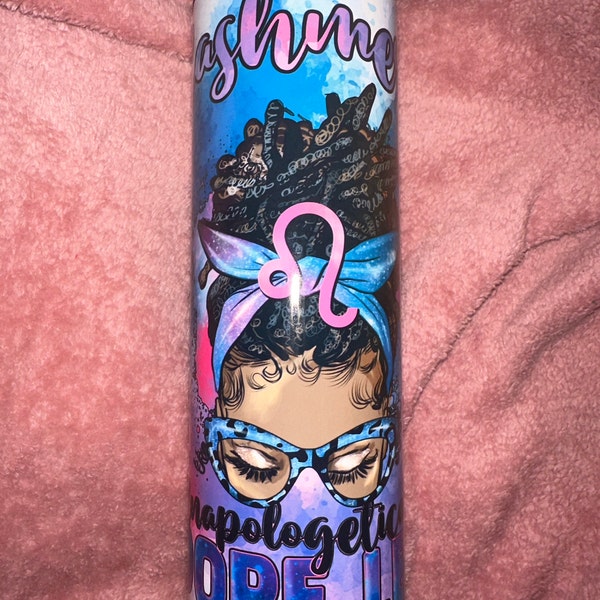 20 Oz Skinny Tumbler Blue Pink Texture Wrap Tapered Straight Template ...