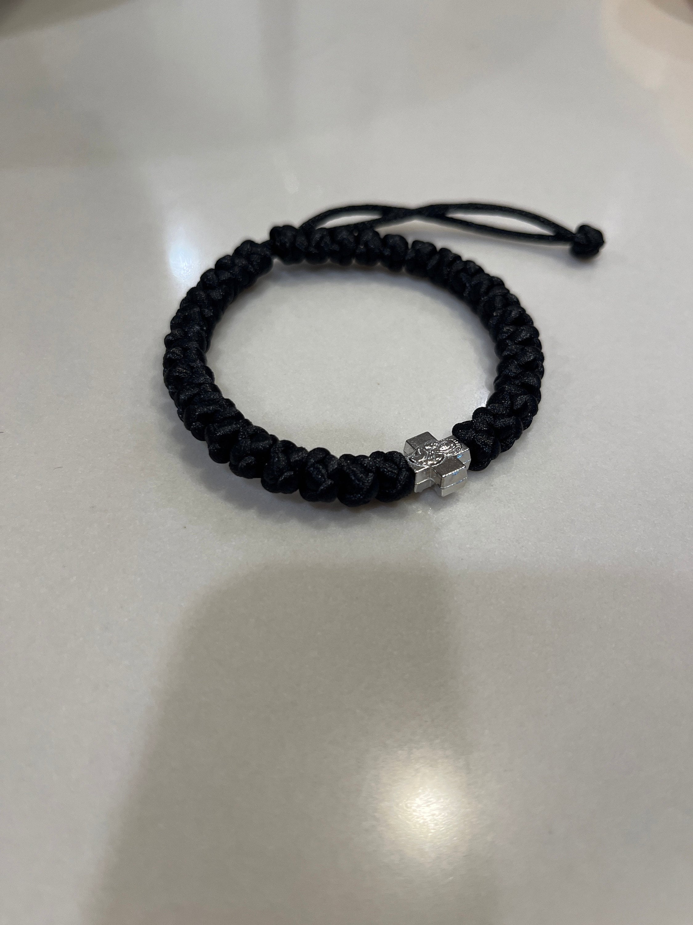 Orthodox Prayer Rope bracelet 33 knots brojanica komboskini black orthodox jewelry, Christian Gifts, Christian bracelet, Christian jewelry