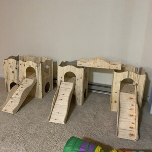 Modern Rabbit House, Indoor Rabbit Castle, Rabbit Furniture, Extra ...