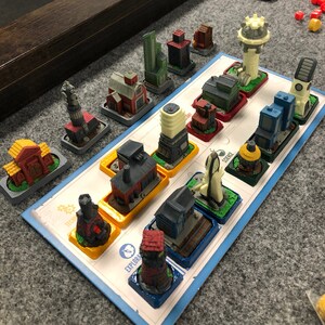 fit into box Board Game Bases for Tapestry landmarks
