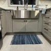 Handwoven Denim Rag Rug, Blue Jeans Entryway Rug, Washable Kitchen ...
