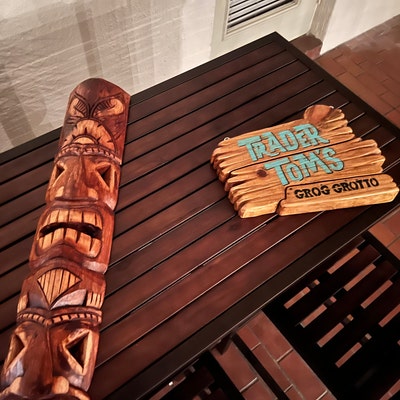 Tiki Bar, Open Sign 24 Tiki Bar Decor Accents bds12037 - Etsy