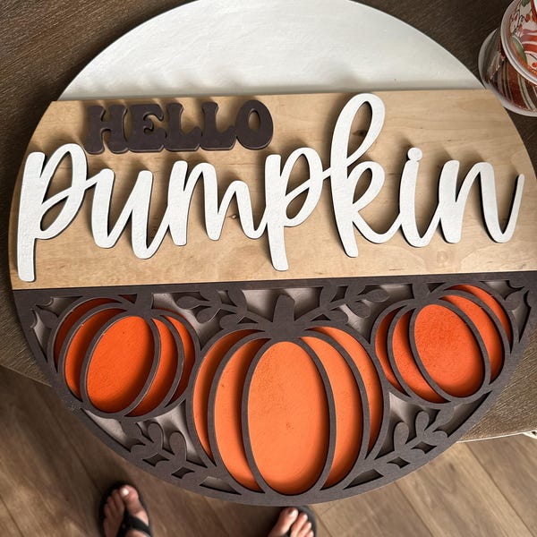 Retro Hello Summer Door Hanger Kit – DIY Laser Cut Wood Sign - Etsy