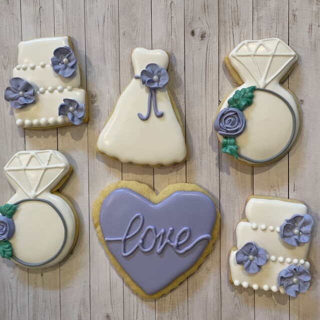 Mr And Mrs Wedding Cookie Cutter & Stamp Set - 2 Piece Polymer Clay Tools