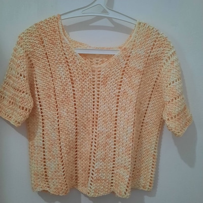 Crochet Top PATTERN // Equinox // Adjustable Flowy Autumn Box Tee Size ...