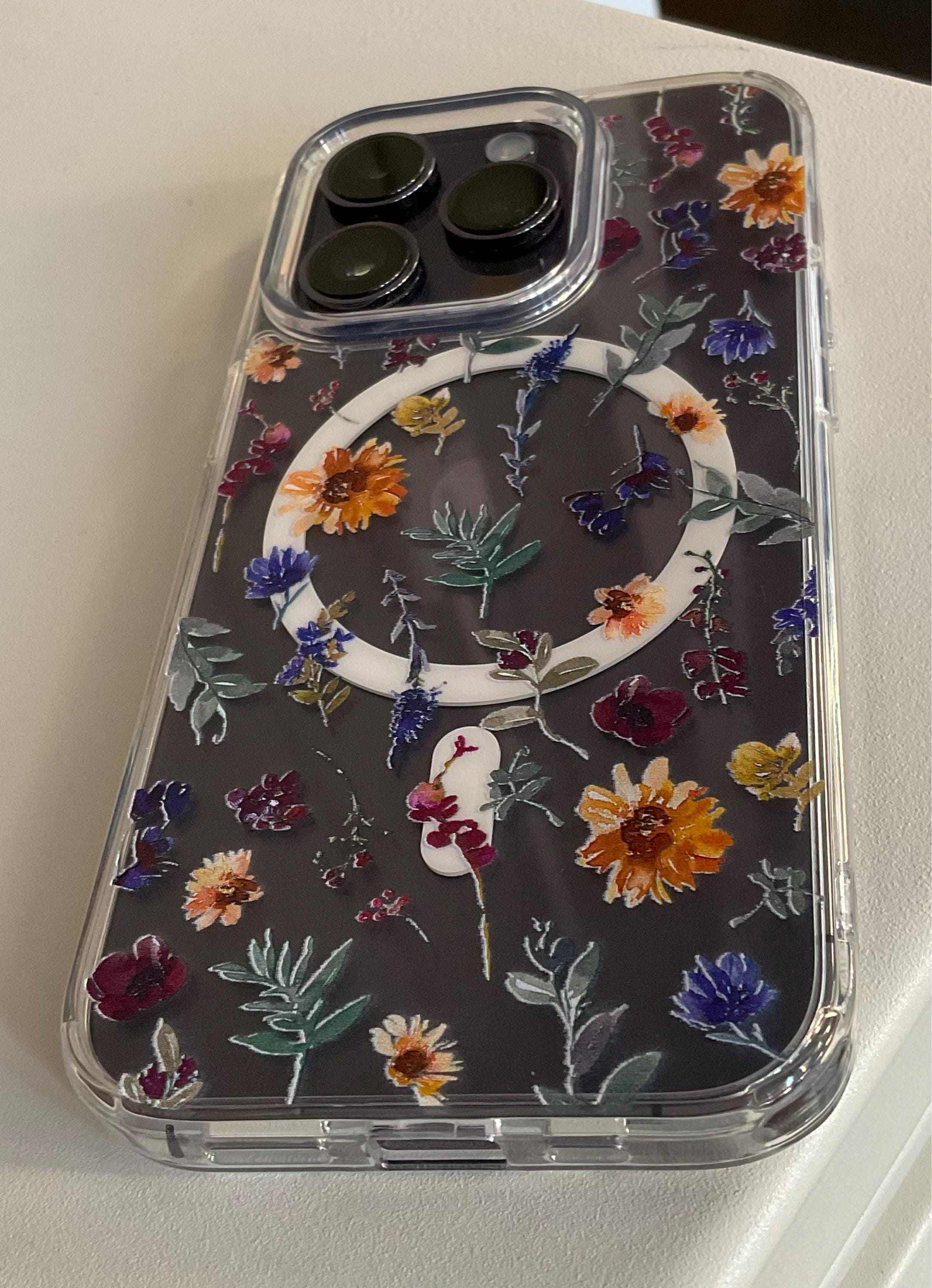 Aesthetic Sunflowers & Wild Flower Phone Case For iPhone 16 15 14 13 Pro Max 12 Mini XR 7 8 SE Galaxy S25 Watercolor Floral MagSafe