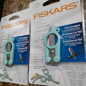 Fiskars® Folding Travel Scissors // TSA Approved, Flight Safe