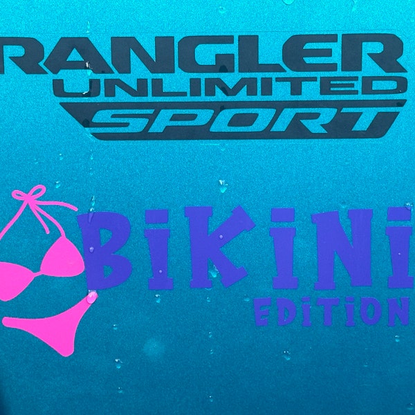 One Bikini Edition Decal - Vinyl Decal - Bikini Pearl Color - Etsy