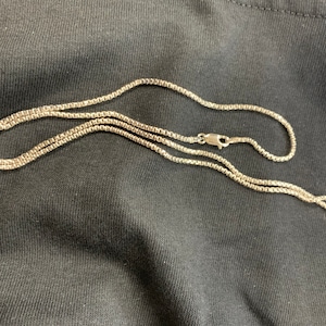 Round Box Chain, 2mm Round Box Chain, Sterling Silver Chain, .925 ...