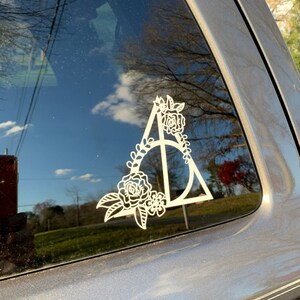 Floral Deathly Hallows svg floral harry potter SVG digital | Etsy