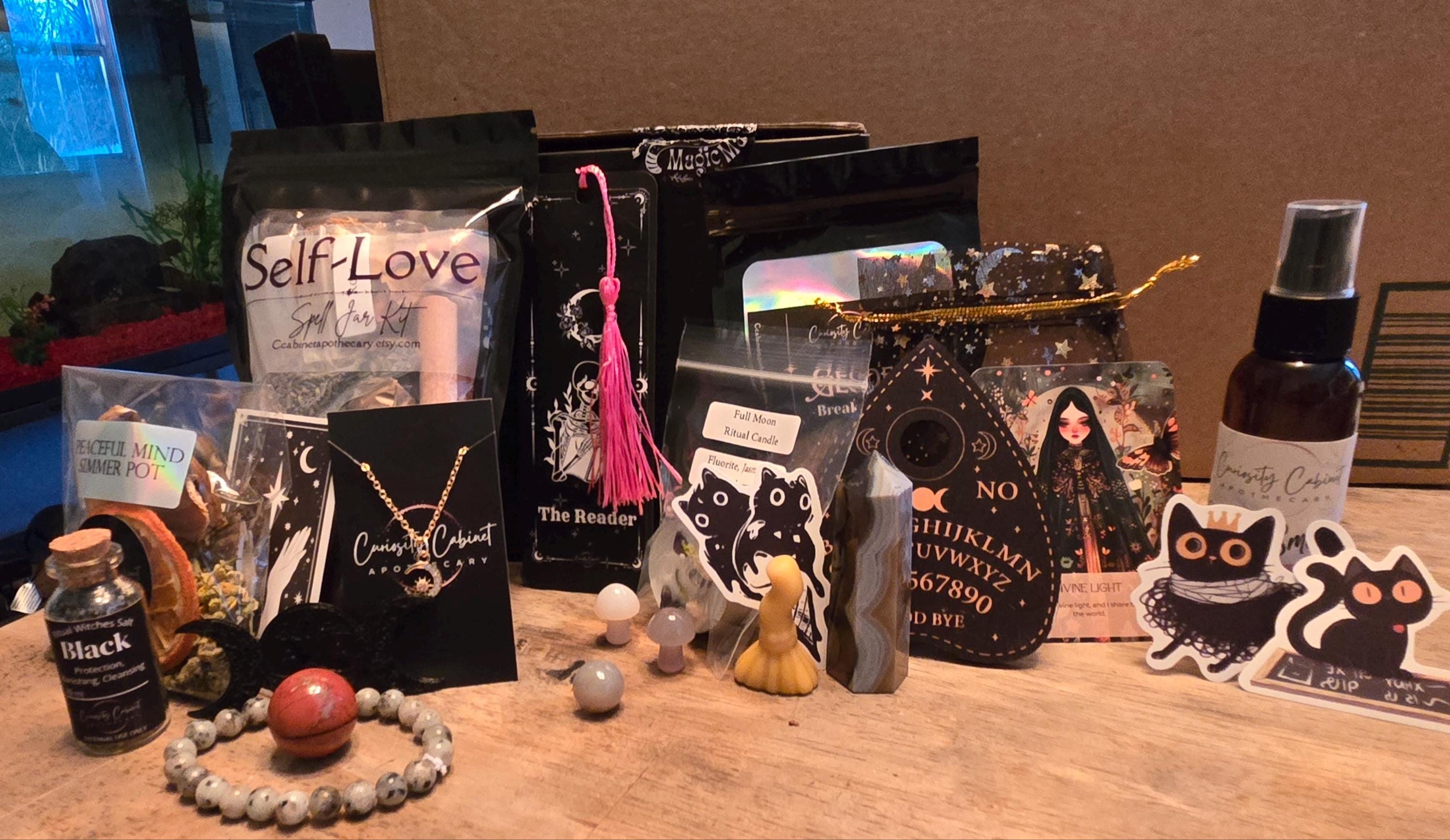 Large Witchcraft Mystery Box Gift Set - Surprise Witchcraft DIY Occult - Blind Date with a Witch - Witchy Gifts - Boo Basket