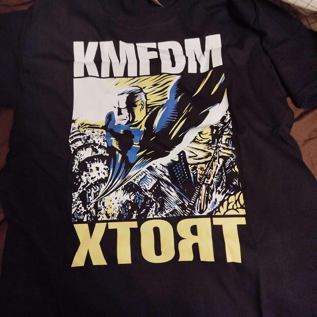 D D P Svcs.,new Dtg/dtf Printed T-shirt - KMFDM - Xtort - Son of A