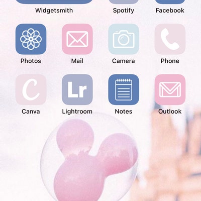 Pastel Ios 14 Icons Pink Ios 14 Aesthetic Pink App Icons Etsy