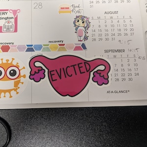 Evicted Uterus Sticker Hysterectomy Funny Gift Uterus Etsy 日本
