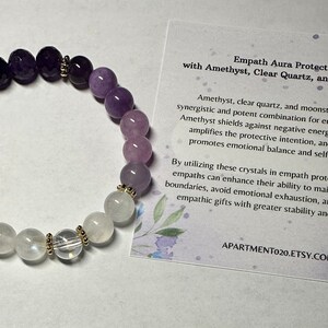 8mm Lavender Amethyst Gemstone Beaded Wrist Bracelet Purple - Etsy