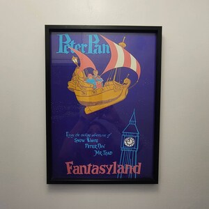 Peter Pan's Flight Print - Fantasyland Wall Art, Disney Classic