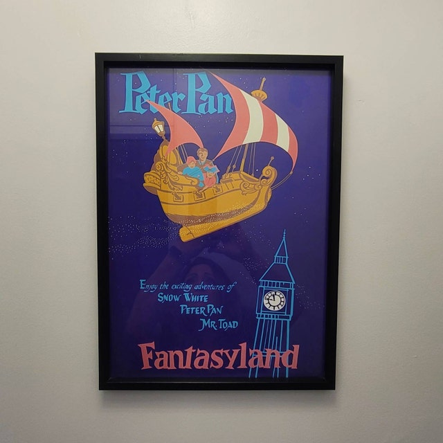 Peter Pan's Flight Print - Fantasyland Wall Art, Disney Classic