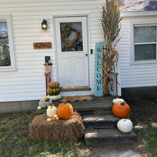 Rustic Farmhouse 60 In. Vertical Front Porch Welcome Sign - Etsy